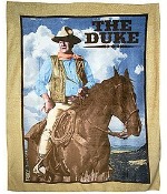 John Wayne The Duke Fleece Collector Cowboy Throw
